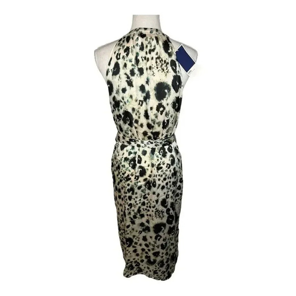 New Zara Size Small Animal Print Halter Maxi Dress NWT - Picture 2 of 6